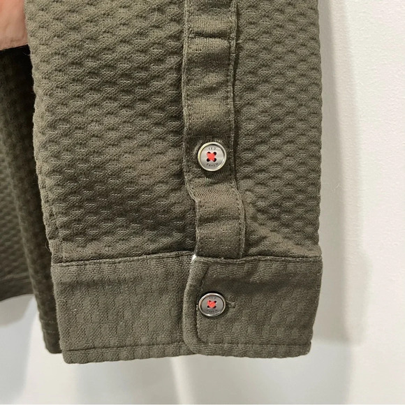 Ted Baker Long Sleeve Green Navy Polo shirt Deluxe size 6 - Picture 14 of 16